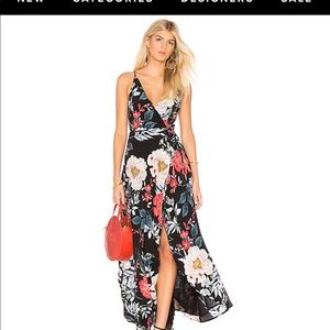 Yumi Kim Rush Hour Maxi Dress in Rainforest Black